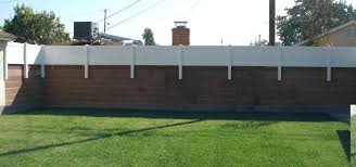 Vinyl Fence Concrete Retaining Walls