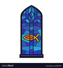 Church Window Iconcartoon Icon Royalty