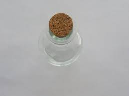 1 Glass Bottle With Cork