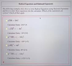 Solved Radical Equations And Rational