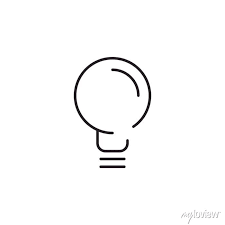 Light Bulb Icon Idea Symbol Modern