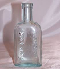 Light Blue Glass Bottle Approx 1800