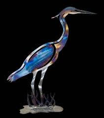 Ruggid Coast Great Blue Heron On