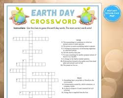 Earth Day Crossword Puzzle Game