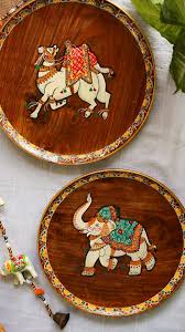 Wooden Wall Plates Indian