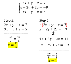 Equations With 3 Variables