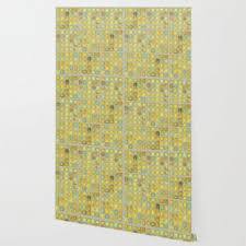 Faux Glass Mosaic Tile Wallpaper