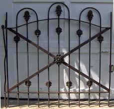 19th C Victorian Iron Garden Gate In