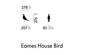 Eames House Bird Wooden Sculpture By