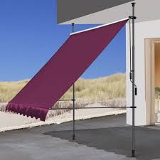 Klemmmarkise 200x130cm Bordeaux Balkon