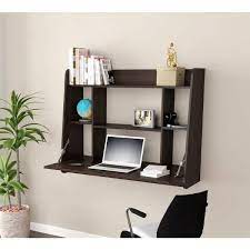 Inval Wall Mounted Floating Desk Espresso