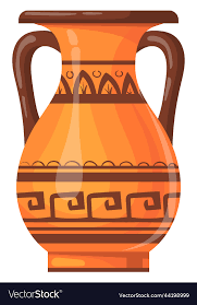 Ancient Greek Amphora With Traditional