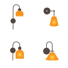 Modern Lamps Vector Flat Icons