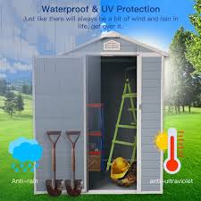 Resin Outdoor Storage Plastic Shed Kit