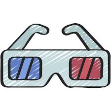 3d Glasses Juicy Fish Sketchy Icon