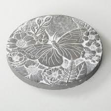 Round Cement Erfly Stepping Stone