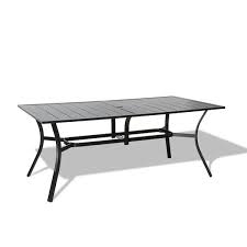 Ulax Furniture Black Rectangular Metal