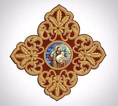 Greek Liturgical Embroidered Gold Cross