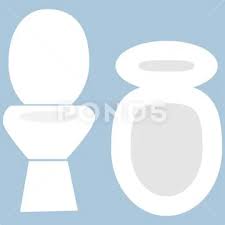 Toilet Bowl With Toilet Paper Roll