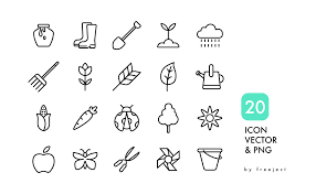 Free 20 Garden Icon Design Vector Png