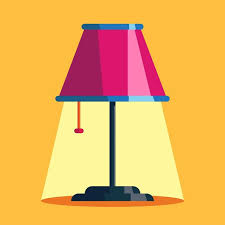 Vector Table Lamp Object Ilration