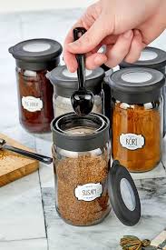 Stile Cucina 6 Piece Spice Jar Set With