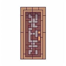 Premium Ai Image Pixel Door Icon Design