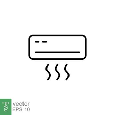 Air Conditioner Icon Simple Outline