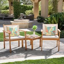 Tozey Chillrest 3 Piece Acacia Wood