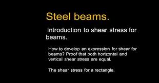 shear stresses for steel beams