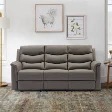 3 Seater Rectangle Reclining Sofa