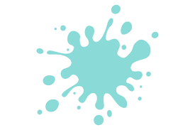 Blue Ink Splatter Icon Water Splash