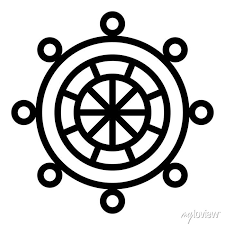 Ship Wheel Icon Outline Ship Wheel