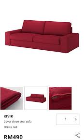 Ikea Kivik 3 Seater Sofa Cover Only