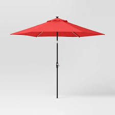 9 X9 Market Solar Patio Umbrella