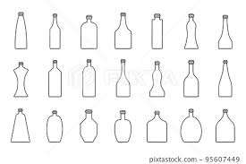 Bottle Simple Black Line Icon