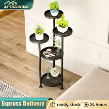 Atticliving Plant Stand Metal 4 Tier 5