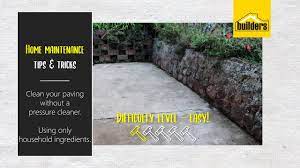 How To Clean Paving Without A Pressure