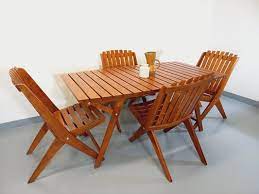 Vintage Garden Table Chairs 1960s