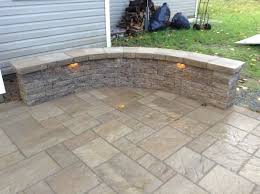Techo Bloc Sitting Wall With Lights