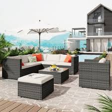 8 Piece Outdoor Patio Furniture Set