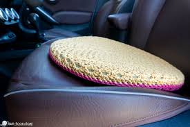Car Seat Cushion Free Crochet Pattern