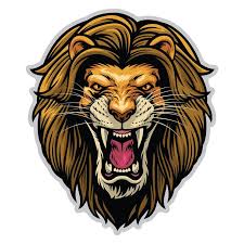 Jungle Angry Lion Icon Removable