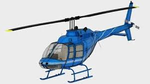 helicopter 3d model with superimposed