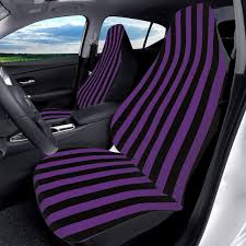 Purple Stripe Car Seat Covers