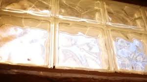 Close Up View Of A Glass Block Window