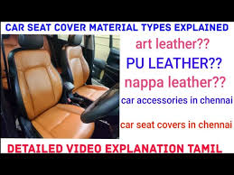 Chennai Car Seat Cover Material Types