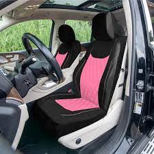 Fh Group Ultra Modern Quilted Leatherette 15 In X 11 In X 6 In Seat Covers Pink