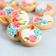 Painted Flower Cookies Beautiful