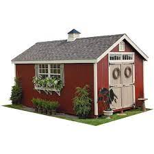 Little Cottage Co 10 X12 Colonial Williamsburg With Floor Outdoor Garden Shed Wood Diy Kit